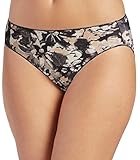 Jockey Floral No Panty Line Bikini Panties 1370 6 Black/Brown Multi