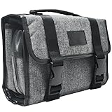 Hanging Toiletry Bag By Tailored Supply Co. | Travel Kit Organizer Case with Removable TSA Clear Pouch for Travel Bottles