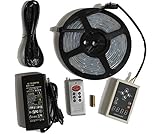 LED4Everything (TM) 5M 16.4ft 12v SMD IC 6803 5050 Dream Magic RGB LED Strip 133 Color Change + RF Remote Controller + 12V 5A Power Supply