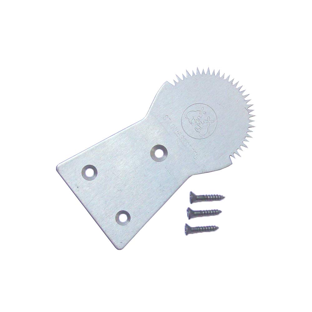 MKTROD COCONUT SCRAPER SHREDDER THAI TEETH TOOL STAINLESS STEEL GRATER KITCHEN WITH 3 SCREWS