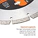 KSEIBI 641370 Premium 7 Inch Dry Wet Cutting Segmented Diamond Saw Blade with 7/8 Inch Arbor for Concrete Stone Brick Masonry