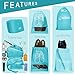 Packing Cubes Travel Set 7Pc 2 Large Cube Organizer Laundry Shoe & Toiletry Bag