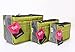 Periea Chelsy Purse Organizer Insert with Handles & 13 Pockets - 3 Sizes (Bright Green, Large)