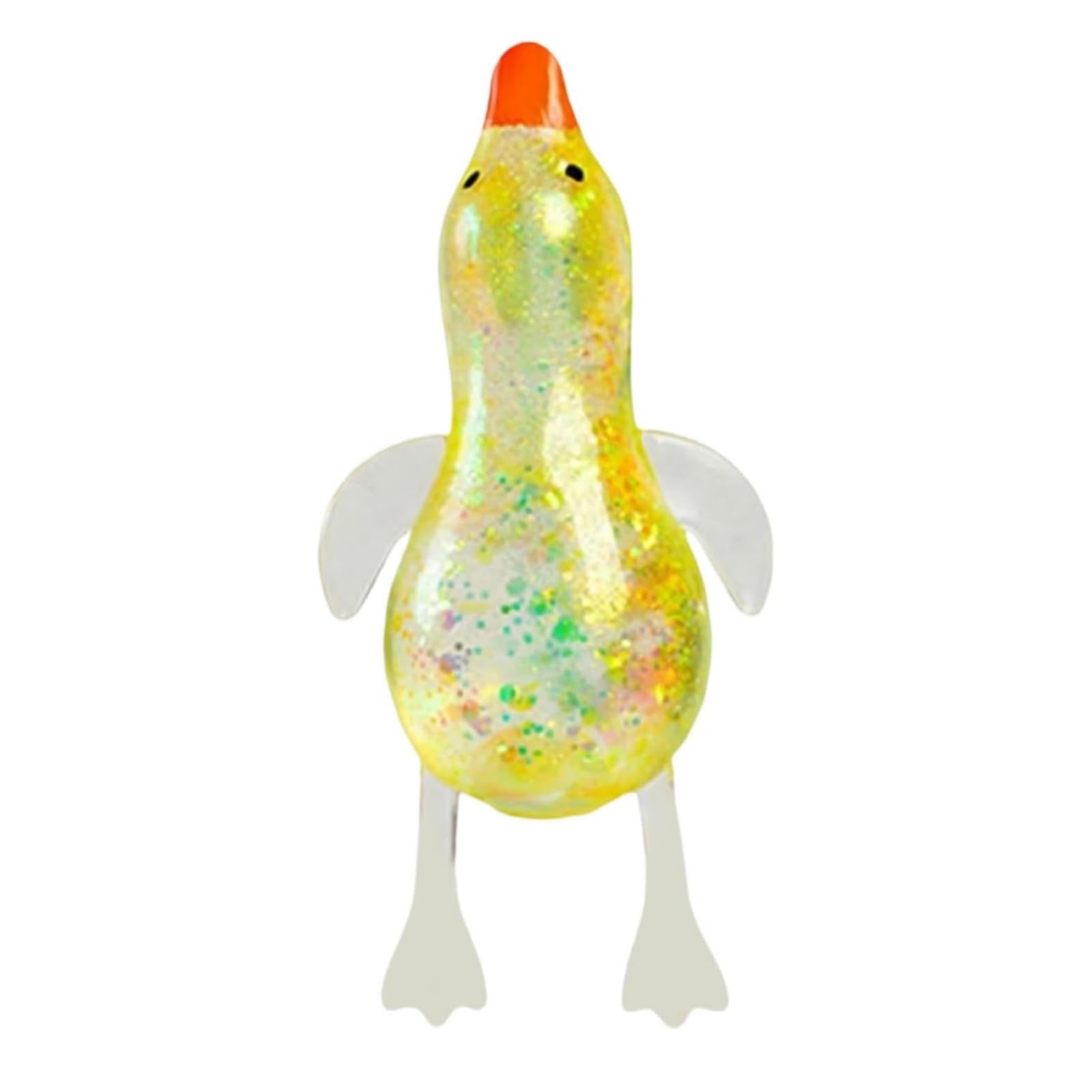 Cute Duck Squishy Sugar Stress Ball,Soft Duck Stress Relief Sugar Ball Squishy Ultra Squishy and Moldable Slow Rise Relaxing Sensory Fidget Stress for Anxiety Relief Yellow