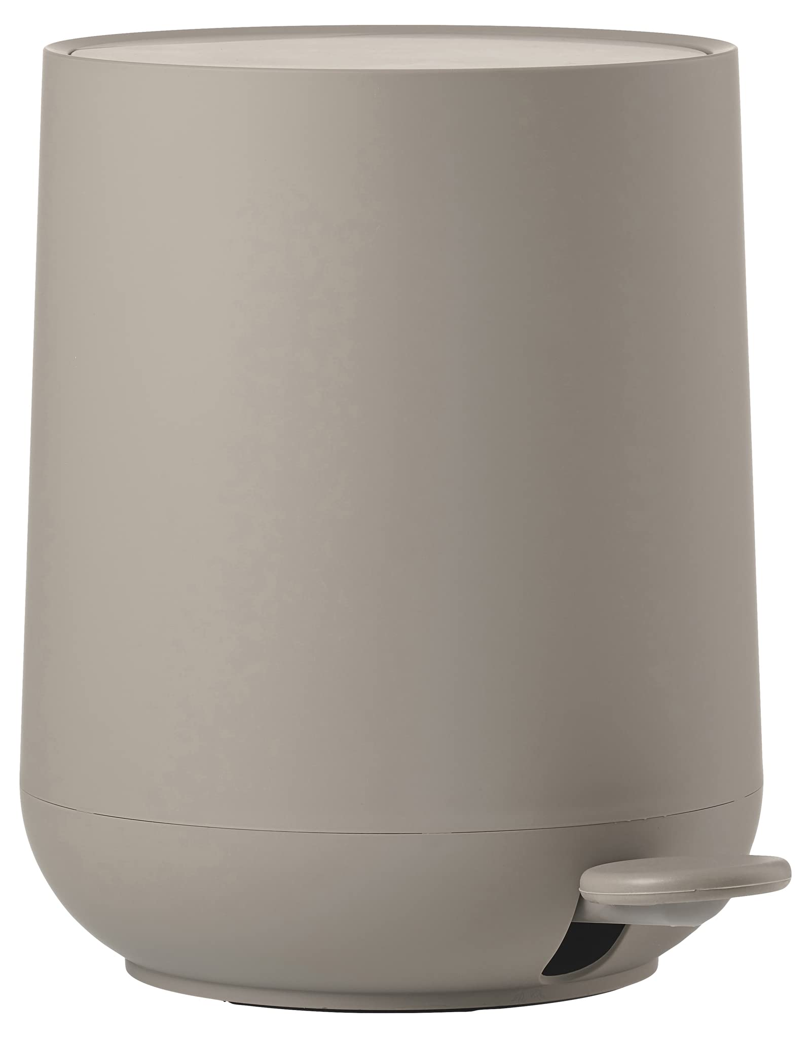 Zone Denmark Nova Pedal Bin, Cosmetic Bathroom Bin, Small Waste Bin for Bathroom, 3 Litre, Ø 20.5 cm, Height 23.5 cm, Taupe