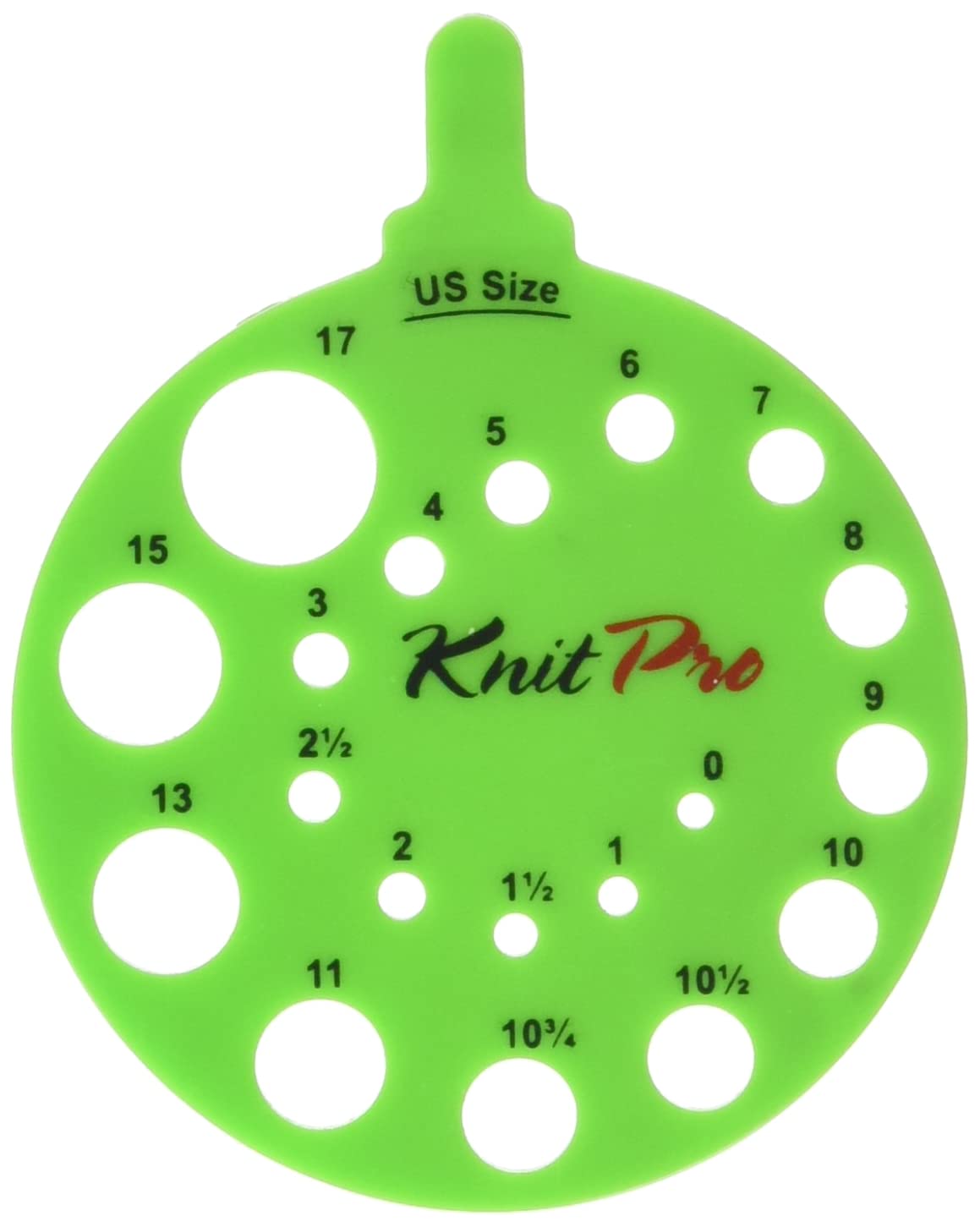 KnitPro Needle view sizer round green - 3pcs