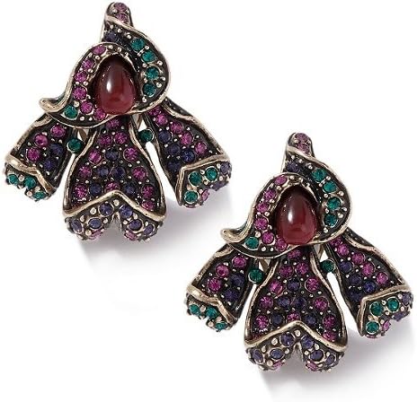 Heidi Daus "Calla Lily" Crystal-Accented Clip Earrings SWAROVSKI CRYSTALS
