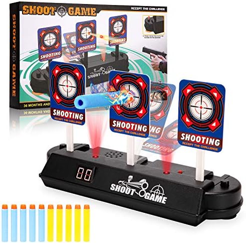 Anguslvy Electric Scoring Auto Reset Shooting Digital Target for Nerf Guns Blaster…
