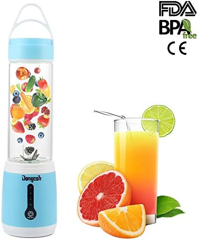Beauty Smoothie Blender, Dongcoh Juicier Bullet Blender Portable Personal USB Rechargeable, Baby Food Grade Material, Small Blender, Camping, Travel, Car Trips