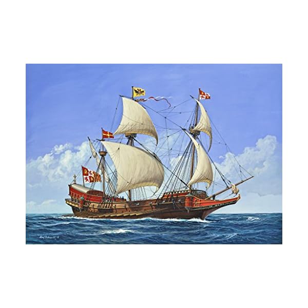 Revell Modellbausatz Schiff 1:450 - Spanish Galleon im Maßstab 1:450, Level 3, originalgetreue Nachbildung mit vielen… – Bild 5