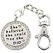 Angelus Inspirational Keychain She Believed She Could So She Did Mental Keyring with Charms for Girl Women