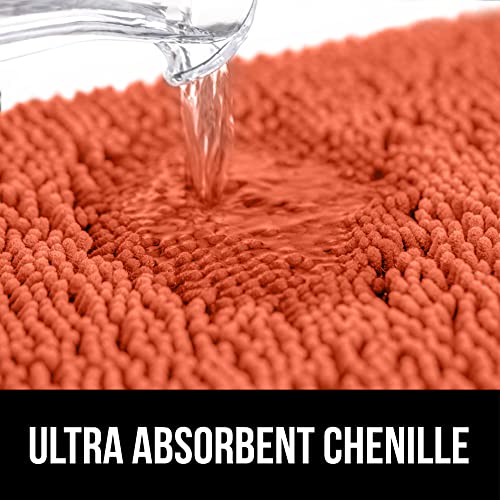 Gorilla Grip Original Luxury Chenille Bath Rug Mat, 24x42, Extra Soft