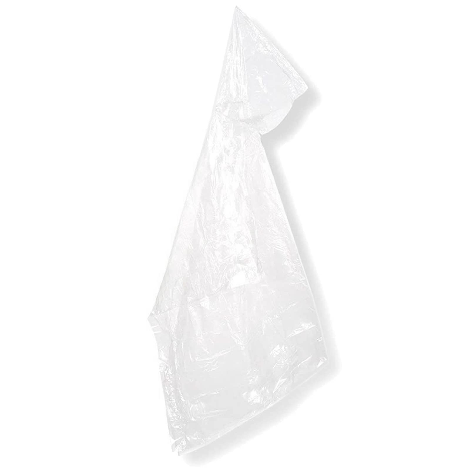 Juvale 10-Pack Disposable Rain Ponchos for Kids - Emergency Plastic Raincoats with Hood for Boys and Girls (Clear)