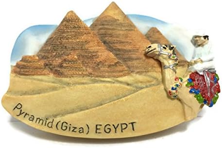 Souvenir Pyramid Giza Camel Desert Egypt Resin 3d Fridge Manget