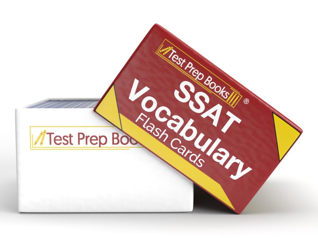 SSAT Vocabulary Study Cards 2025-2026: SSAT Middle and Upper Level Test Prep and Practice [Full Color Cards]