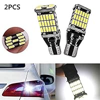 Ankepwj Universal LED Tail Lights, Car Modification LED Decoding Reversing Lamp, T15 4014 45 SMD Brake Light Turn Signal Suitable for Various Cars (2PCS)