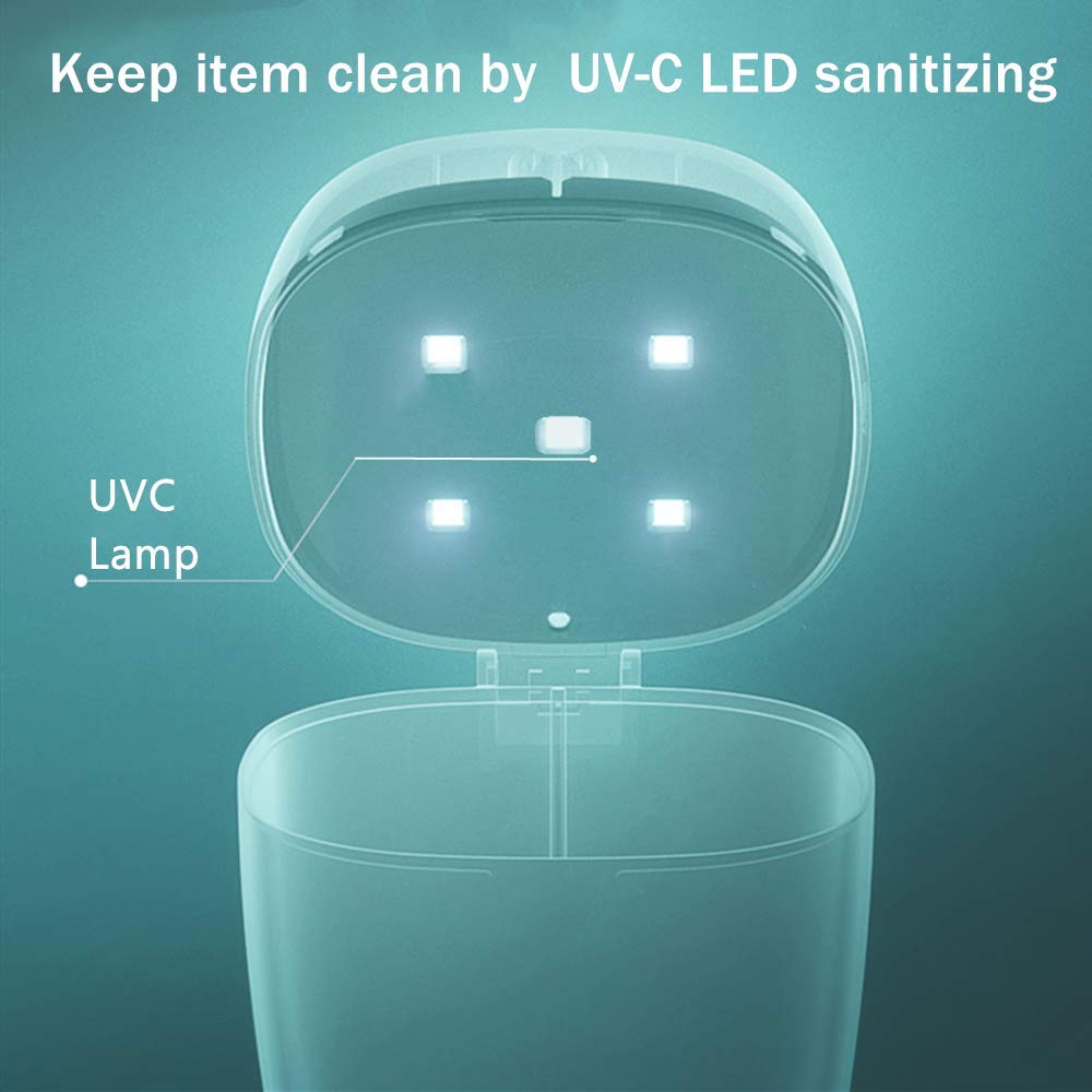 Pacifier Sanitizer U-V-C Portable Sterilizer USB Rechargeable 99.99% Cleaned in 59 Seconds : Baby