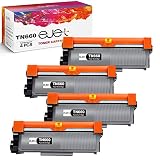 ejet Compatible Toner Cartridge Replacement for Brother TN630 TN660 TN-660 High Yield Work for HL-L2300D DCP-L2520DW DCP-L2540DW HL-L2360DW HL-L2320D HL-L2380DW MFC-L2707DW HL-L2340DW Printer(4 Black)