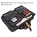 Baosha BC-07 17inch Canvas Laptop Computer Bag Messenger Bag Multicompartment Briefcase (Black)