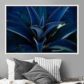 signwin Framed Canvas Wall Art Blooming Closeup Botanical...