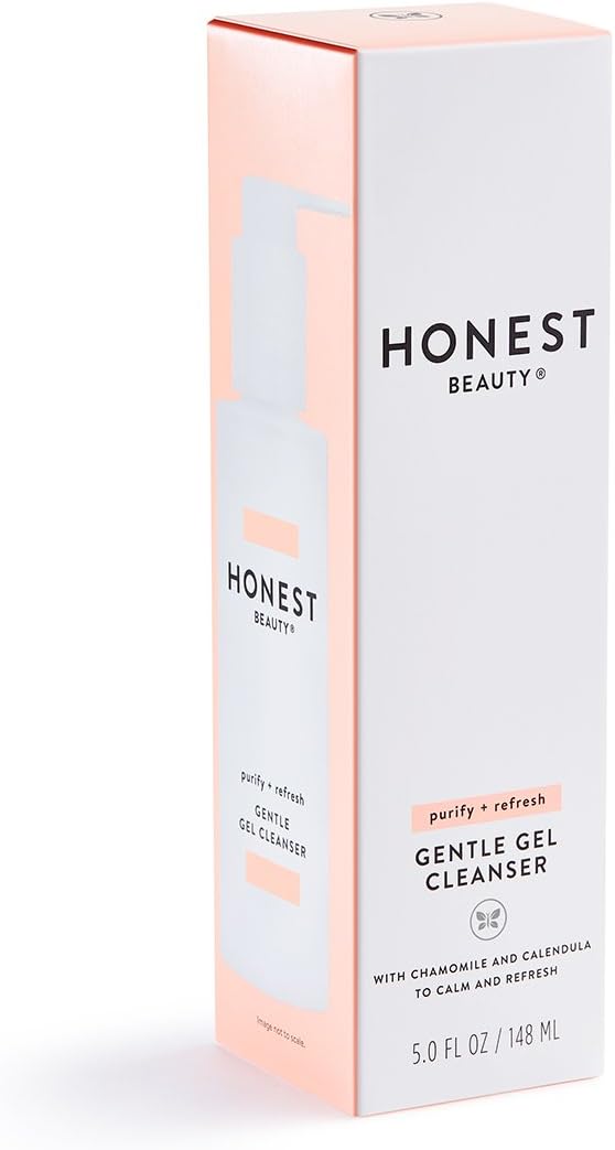 Honest Beauty Gentle Gel Cleanser with Chamomile & Calendula Extracts | Sulfate Free, Paraben Free | 5.0 Fl. Oz.: Health & Personal Care