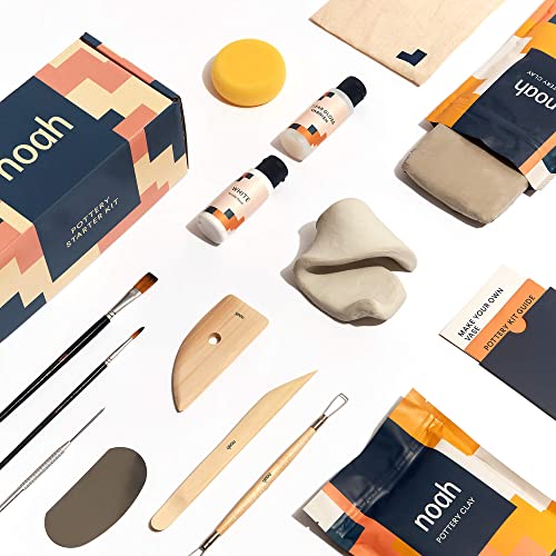 Noah Pottery Kit For Beginners Set Includes Air Dry Clay, Tool Kit