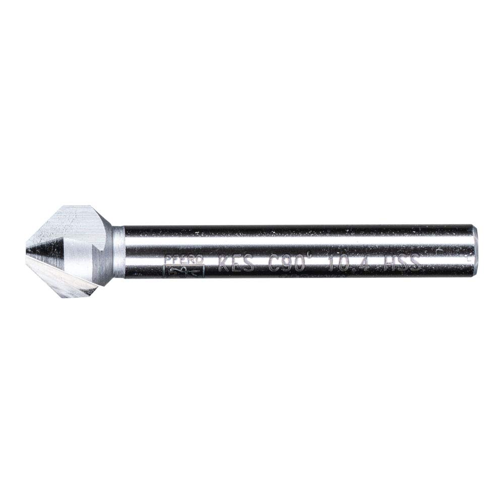 PFERD HSS Taper/Deburring Countersink | 90°, Diameter 10.4 mm, Shaft Diameter 6 mm, DIN 335 C | 25202109 – for Countersinking 90° Screws