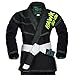 Hawk Kids Brazilian Jiu Jitsu Suit Youth Children BJJ Gi Kimonos Boys & Girls BJJ Uniform Lightweight Preshrunk Pearl Weave Fabric, with Free White Belt, 1 Year Warranty!!! (K2, Black)