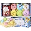 PUURVSAS-6Pcs-Bath-Bomb-Gift-Set-Dried-Rose-Petals-Fizzies-Body-Moisturize-Perfect-for-Bubble-Spa-Bath-Pure-Natural-Scents-Handmade-Day-Gift-for-Kids-Mom-Girlfriend-Friends-Family-Members PUURVSAS 6Pcs Bath Bomb Gift Set & Dried Rose Petals, Fizzies Body Moisturize, Perfect for Bubble & Spa Bath, Pure…