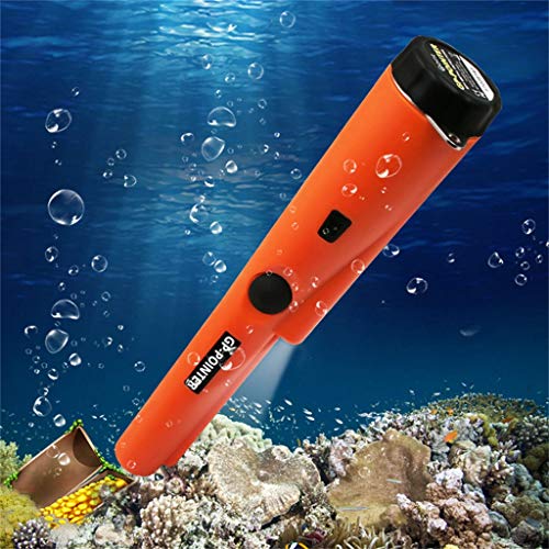 Efaster New Pro Pointer at Fully Waterproof Pinpointing Metal Detector, 360°Search Treasure Pinpointing Finder Probe with Safety Belt Holster for Adults and Kids (Orange)