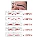 CHOOSE-IT Eyebrow Ruler Sticker Microblading Stencils Eyebrow Shaping Stencils Microblading Supplies Disposable Adhesive Eyebrow Template Permanent Makeup Measure Tool 50Pcs Different Shapes(5 Shapes)