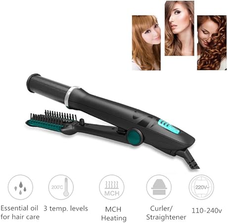Amazon Com Kli Automatic Curling Tong Curling Iron Brush Portable