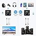 Bluetooth 5.0 Transmitter Receiver Wireless Adapter, 2 in 1 Digital Optical Adapter with 3.5mm Aux Audio and HD & Low Latency Pair 2 Headphones Speakers at Once for TV PC Home Stereo System
