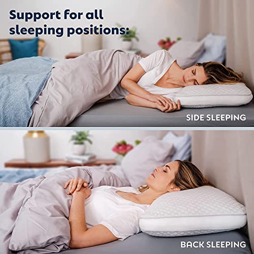 Curved Pillow Adjustable Side Sleeper Pillow for Neck and