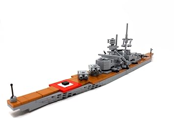 Bausteine Schiff Bismarck 50 Cm Modellschiff 326 Klemmbausteine