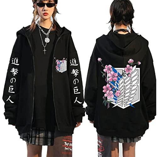 Attack Titan Anime Unisex Fleece Sweatshirt Print