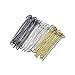 Beading Station 300pcs Mix Silver/Gold/Black Plated Eye Pins 21GA 1.5