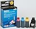 Color Ink Refill Kits for Hewlett Packard HP 60, 60XL, 901 & Color Inkjet Cartridges