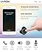 U-ROK Bluetooth 5.0 Wireless Earbuds with 500mAh Charging Case, Touch Control Sports Earphones in-Ear IPX5 Waterproof HD Stereo Sweatproof Headphones with Built-in Mic for Gym and Running (Black)