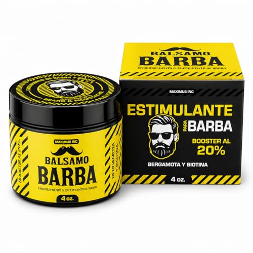 Minoxidil 20%, Biotina y Bergamota para Vello Escaso - Crecimiento y Densidad Estimula y Fortalece tu Barba y Bigote - Rápida Absorción No Irrita - Ingredientes 100% Naturales Biotina