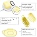 GEAK for AirPods Case (Front LED Visible), Shockproof Soft Silicone Protective Case Compatible with Apple AirPods 2 & 1, Milk Yellow