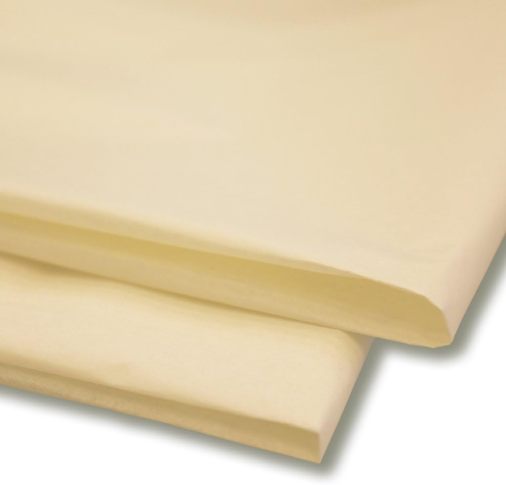 Hobby creativi 100 x fogli carta velina carta regalo confezione da regalo 50 x 75 cm Cream Casa