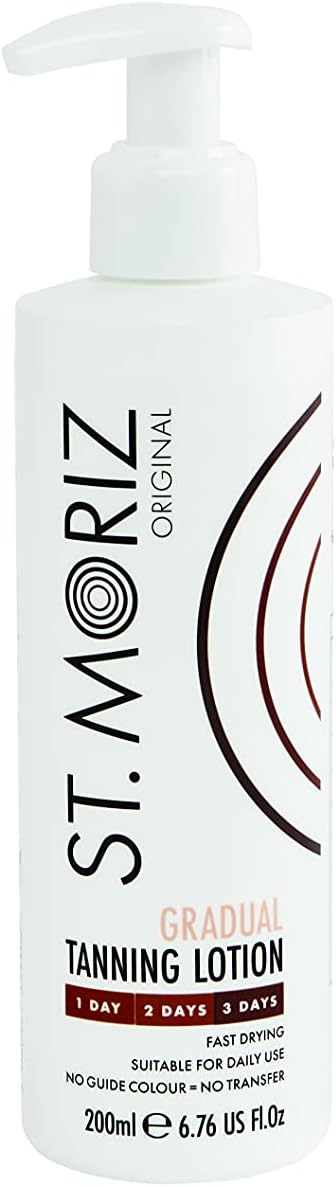 ST. MORIZ Gradual Tanning Lotion with Pump Action Top 200 ml