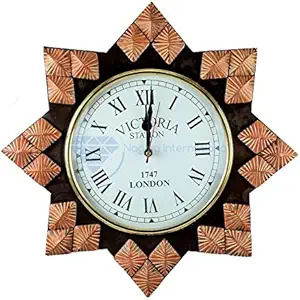 Nagina International Hand Crafted Decorative Wall Decor Clock Mirror & Windows | Colorful Vintage Designs (14