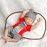 SanyDoll Reborn Baby Doll Newborn Doll 22inch 55cm Magnetic Lifelike Cute Lovely Baby Cute sleeping doll