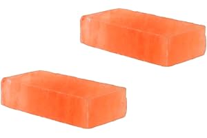 Generic Himalayan Salt Lick 5.5 lbs Blocks for Horses, Deer-, Goats, Cattles & Cows | Pack of 2, Pink Salt Licks for Animals, Licking Salt Brick Packed with Minerals