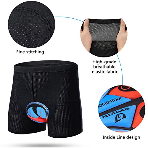 image for KUYOU 3D Padded Bike Shorts Men Women, Breathable Bicycle Cycling Shor