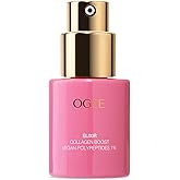 Ogee Vegan Collagen Boost Elixir - Peptides Serum for Face - Boosts Collagen Production By 150% - Certified Organic Firming & Smoothing Facial Serum, 15 ml