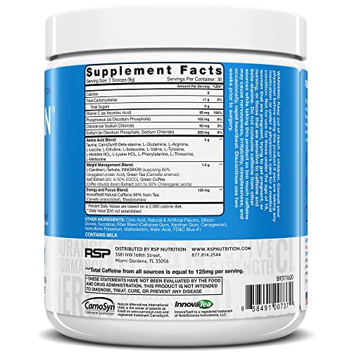 RSP NUTRITION AminoLean Pre Workout Powder, Amino Energy & Weight