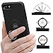 DESOF iPhone 8 Case/iPhone 7 Case with Ring Holder Kickstand Function, iPhone SE (2020) case, 360 Degrees Rotating Ring Holder Grip Case Ultra Slim Thin Hard Cover for iPhone SE/8/7(4.7inch) (Black)
